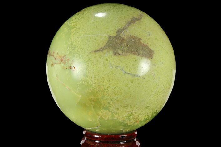 Polished Green Opal Sphere - Madagascar #95888